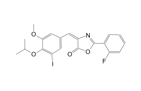 (4E)-2-(2-fluorophenyl)-4-(3-iodo-4-isopropoxy-5-methoxybenzylidene)-1,3-oxazol-5(4H)-one