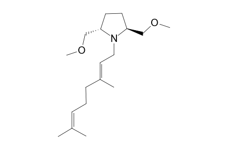 N-Geranyl (S,S)-2,5-bis(methoxymethyl)pyrrolidine