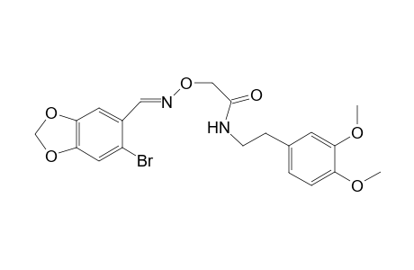 2-({[(6-bromo-1,3-benzodioxol-5-yl)methylidene]amino}oxy)-N-[2-(3,4-dimethoxyphenyl)ethyl]acetamide
