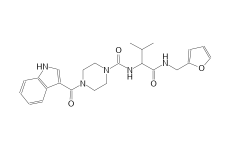 1-piperazinecarboxamide, N-[(1S)-1-[[(2-furanylmethyl)amino]carbonyl]-2-methylpropyl]-4-(1H-indol-3-ylcarbonyl)-