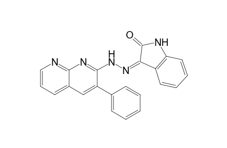 3-[(3-phenyl-1,8-naphthyridin-2-yl)hydrazo]-2-indolone