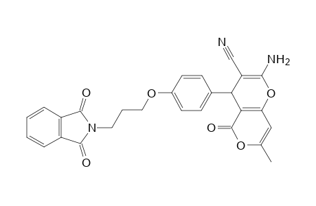 2-Amino-4-(4-(3-(1,3-dioxoisoindolin-2-yl)propoxy)phenyl)-7-methyl-5-oxo-4,4a,5,8a-tetrahydropyrano[4,3-b]pyran-3-carbonitrile