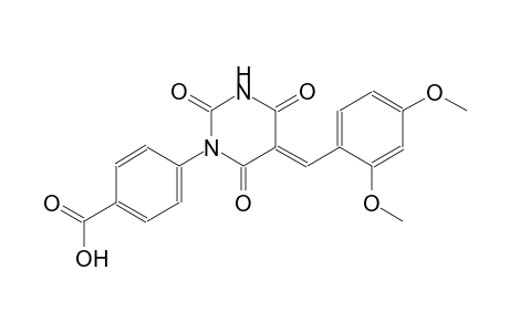 4-((5E)-5-(2,4-dimethoxybenzylidene)-2,4,6-trioxotetrahydro-1(2H)-pyrimidinyl)benzoic acid