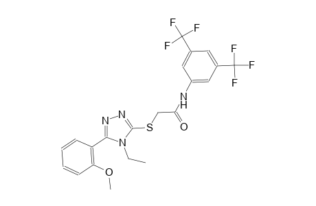 N-[3,5-bis(trifluoromethyl)phenyl]-2-{[4-ethyl-5-(2-methoxyphenyl)-4H-1,2,4-triazol-3-yl]sulfanyl}acetamide