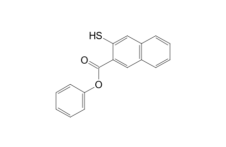 2-Naphthalenecarboxylic acid, 3-mercapto-, phenyl ester