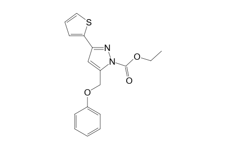 ETHYL-3-(2-THIENYL)-5-PHENOXYMETHYLPYRAZOLE-1-CARBOXYLATE