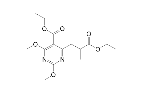 4-(2-Ethoxycarbonylallyl)-2,6-dimethoxypyrimidin-5-carboxylic acid ethyl ester