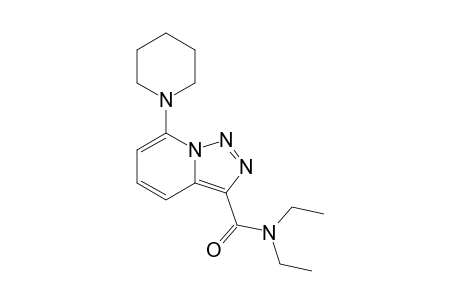 N,N-diethyl-7-(1-piperidinyl)-3-triazolo[1,5-a]pyridinecarboxamide