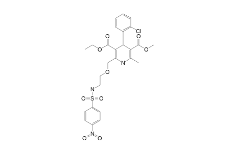 3-ETHYL-5-METHYL-4-(2-CHLOROPHENYL)-2-[[2-(4-NITROPHENYLSULFONAMIDO)-ETHOXY]-METHYL]-1,4-DIHYDROPYRIDINE-3,5-DICARBOXYLATE
