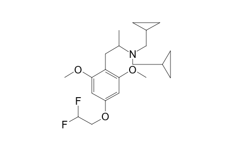 N,N-Bis(Cyclopropylmethyl)-4-(2,2-difluoroethoxy)-2,6-dimethoxyamphetamine