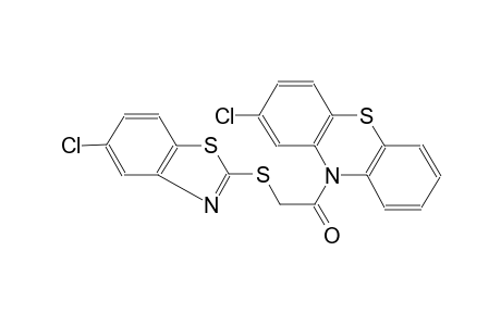 10H-phenothiazine, 2-chloro-10-[[(5-chloro-2-benzothiazolyl)thio]acetyl]-