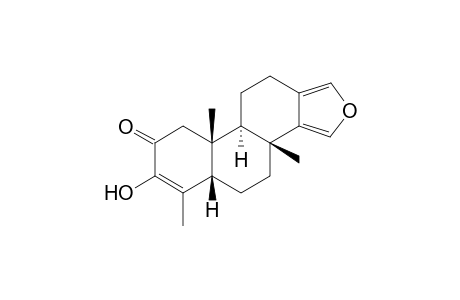 19-Nor-3-hydroxyspongia-3,13(16),14-trien-2-one