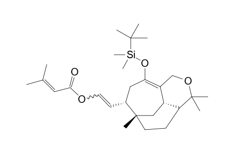 2-[(1S,11S,13S)-9-[(tert-butyldimethylsilyl)oxy]-1,5,5-trimethyl-6-oxatricyclo[6.3.2.0(4,13)]tridec-8-en-11-yl]ethenyl 3-methylbut-2-enoate