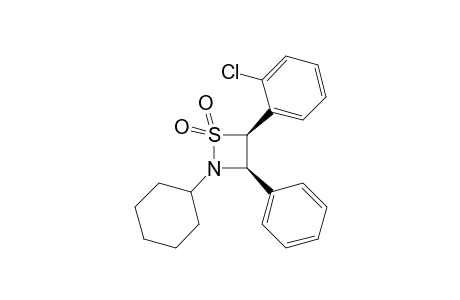 cis-2-Cyclohexyl-3-phenyl-4-(2-chlorophenyl)-1,2-thiazetizine 1,1-dioxide