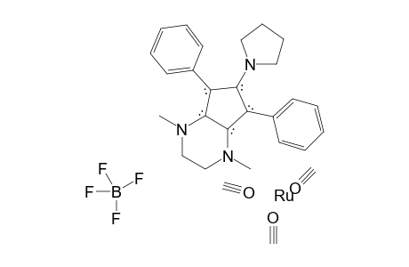 Tricarbonylruthenium-[1-(1,4-dimethyl-5,7-diphenyl-1,2,3,4-tetrahydro-6H-cyclopenta[b]pyrazin-6-ylidene)pyrrolidin-1-ium]tetrafluoroborate