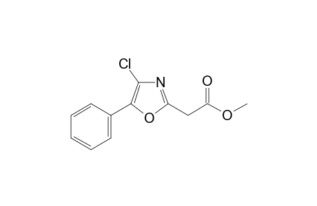 2-(4-chloro-5-phenyl-oxazol-2-yl)acetic acid methyl ester