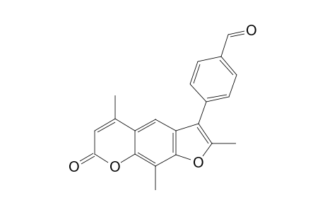 4-(5,9-Dimethyl-7-oxo-2-selanyl-7H-furo[3,2-g]chromen-3-yl)-benzaldehyde