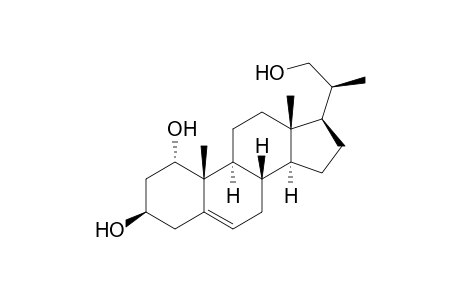 Pregn-5-ene-1,3,21-triol, 20-methyl-, (1.alpha.,3.beta.,20S)-