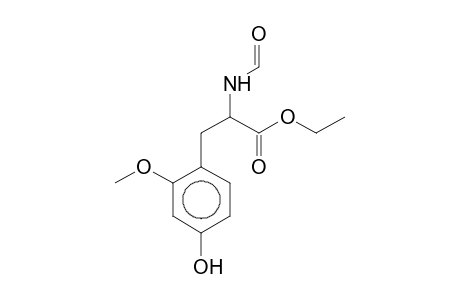 N-Formyl(4-hydroxy-2-methoxyphenyl)alanine,ethyl ester