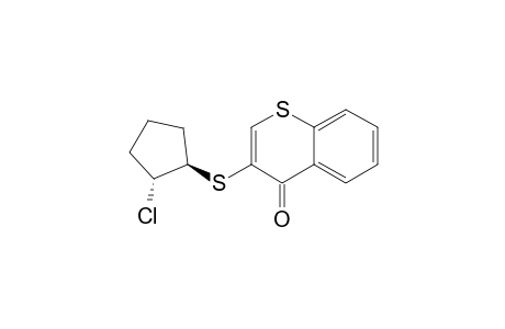 4H-1-Benzothiopyran-4-one, 3-[(2-chlorocyclopentyl)thio]-, trans-