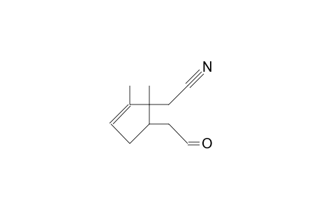 2-(2-Cyanomethyl-2,3-dimethyl-cyclopent-3-en-1-yl)-acetaldehyde