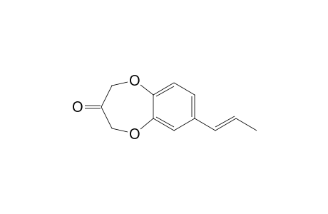 (1'E)-7-(Prop-1'-enyl)-2H-benzo[b][1,4]dioxepin-3(4H)-one