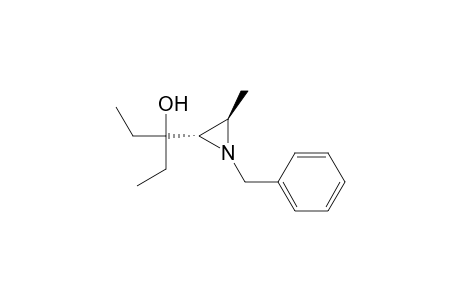 3-[(2S,3R)-1-benzyl-3-methyl-aziridin-2-yl]pentan-3-ol