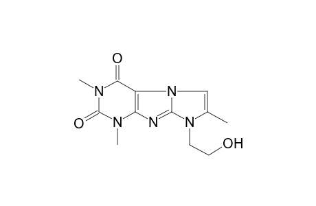 1H,7H-1,3a,5,7,8-Pentaazacyclopenta[a]indene-4,6-dione, 1-(2-hydroxyethyl)-2,5,7-trimethyl-