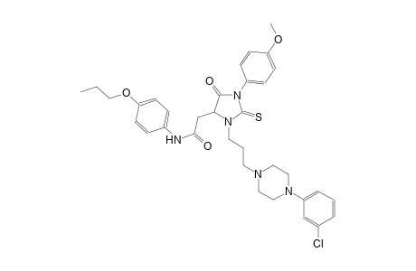 4-imidazolidineacetamide, 3-[3-[4-(3-chlorophenyl)-1-piperazinyl]propyl]-1-(4-methoxyphenyl)-5-oxo-N-(4-propoxyphenyl)-2-thioxo-