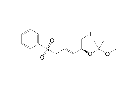 (+)-(2S)-5-Benzenesulfonyl-1-iodo-2-(1-methoxy-1-methylethoxy)pent-3-ene