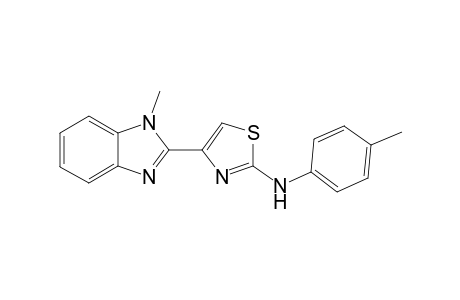1-Methyl-2-[2-(p-methylphenylamino)-1,3-thiazol-4-yl]benzimidazole