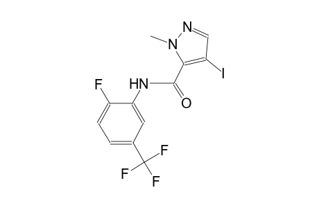 N-[2-fluoro-5-(trifluoromethyl)phenyl]-4-iodo-1-methyl-1H-pyrazole-5-carboxamide