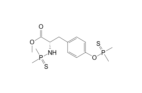 L-Tyrosine, N-(dimethylphosphinothioyl)-, methyl ester, dimethylphosphinothioate (ester)