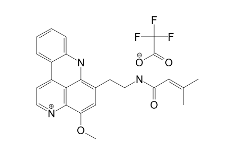O-METHYL-STYELSAMINE-N(14)-3-METHYLBUT-2-ENAMIDE-TRIFLUOROACETATE