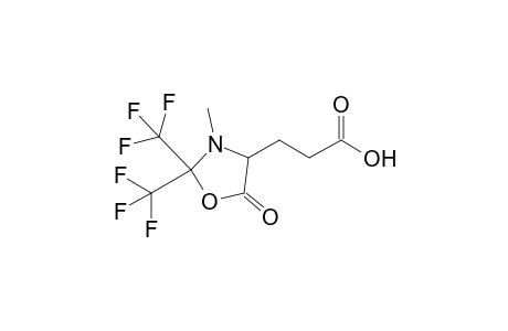 3-[3'-Methyl-5'-oxo-2',2'-bis(trifluoromethyl)-1',3'-oxazolidin-4'-yl]propionic acid