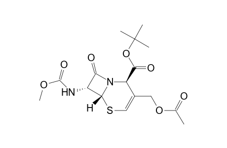 (2R,6R,7R)-3-(acetoxymethyl)-7-(carbomethoxyamino)-8-keto-5-thia-1-azabicyclo[4.2.0]oct-3-ene-2-carboxylic acid tert-butyl ester