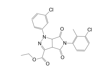 ethyl 5-(3-chloro-2-methylphenyl)-1-(3-chlorophenyl)-4,6-dioxo-1,3a,4,5,6,6a-hexahydropyrrolo[3,4-c]pyrazole-3-carboxylate