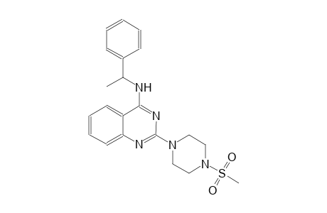 2-[4-(methylsulfonyl)-1-piperazinyl]-N-(1-phenylethyl)-4-quinazolinamine