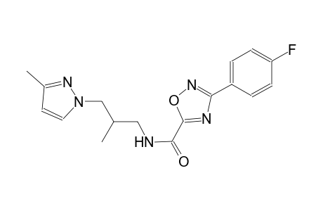 3-(4-fluorophenyl)-N-[2-methyl-3-(3-methyl-1H-pyrazol-1-yl)propyl]-1,2,4-oxadiazole-5-carboxamide
