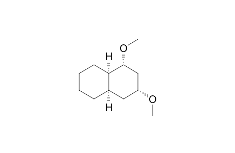 Naphthalene, decahydro-1,3-dimethoxy-, (1.alpha.,3.alpha.,4a.alpha.,8a.alpha.)-