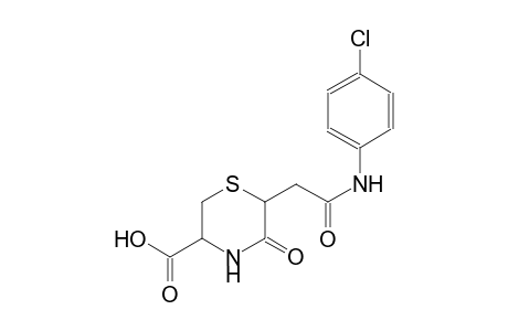 3-thiomorpholinecarboxylic acid, 6-[2-[(4-chlorophenyl)amino]-2-oxoethyl]-5-oxo-