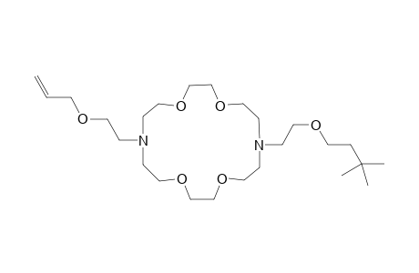 1-[2'-(Allyloxy)ethyl]-10-[2'-(3",3"-dimethylbutyl)oxy]ethyl-4,7,13,16-tetraoxa-1,10-diazacyclooctadiene