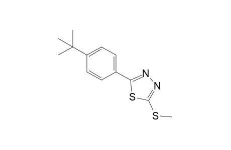 2-(p-tert-butylphenyl)-5-(methylthio)-1,3,4-thiadiazole