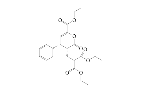 Diethyl 2-(((3R,4R)-6-(ethoxycarbonyl)-2-oxo-4-phenyl-3,4-dihydro-2H-pyran-3-yl)methyl)malonate