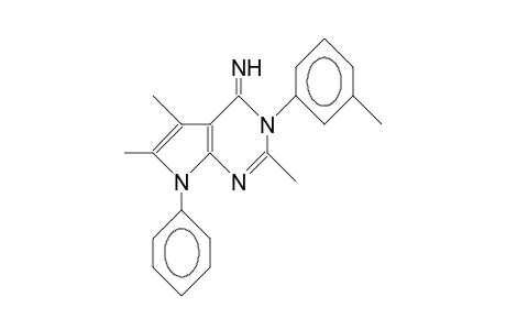 3,7-Dihydro-3-(3-tolyl)-7-phenyl-2,5,6-trimethyl-4H-pyrrolo(2,3-D)pyrimidin-4-imine