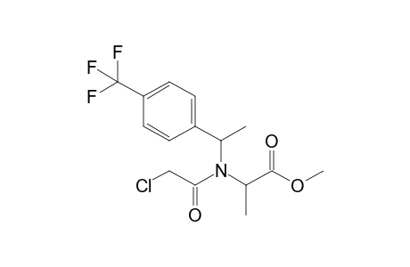 2-{(2-Chloroacetyl)-[1-(4-trifluoromethylphenyl)ethyl]amino}propionic acid methyl ester