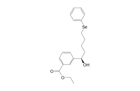 Ethyl 3-[(1R)-1-hydroxy-5-(phenylselanyl)pentyl]benzoate