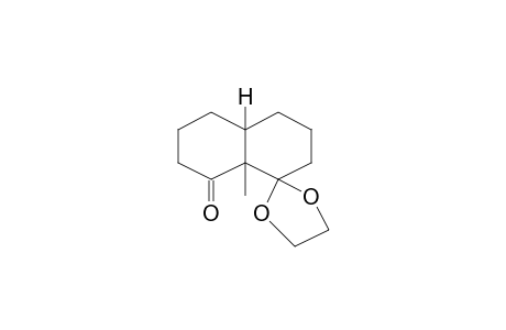 Spiro[1,3-dioxolane-2,1'(2'H)-naphthalen]-8'(5'H)-one, hexahydro-8'a-methyl-, cis-(.+-.)-