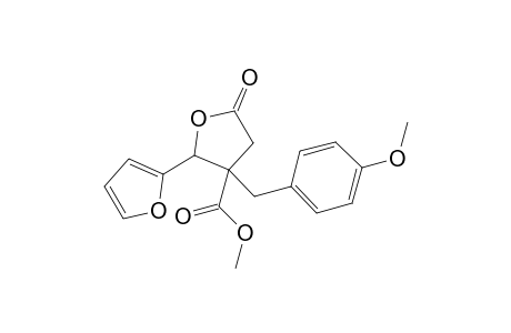 Methyl 2-(furan-2-yl)-3-(4-methoxybenzyl)-5-oxotetrahydrofuran-3-carboxylate