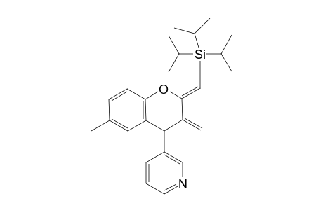 2-(Z)-Triisopropylsilylmethylene-3-methylidene-4-(3-pyridyl)-6-methyl-chromane